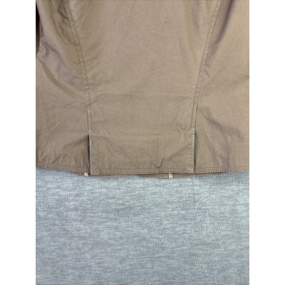 Sigrid Olsen Coat Jacket Safari Sz 4 Brown Cotton 3/4 Sleeve Vtg Y2K Academia - Picture 9 of 16